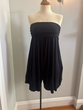 FP Beach Convertible Black Romper